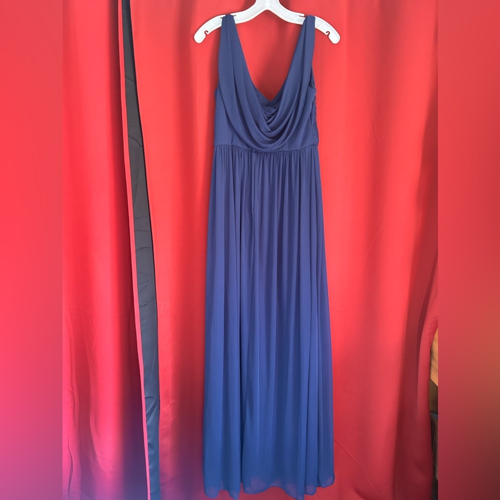 David’s Bridal Navy Blue Bridesmaid Dress - Picture 6 of 7